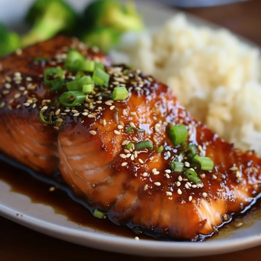 Salmon food art generated with AI